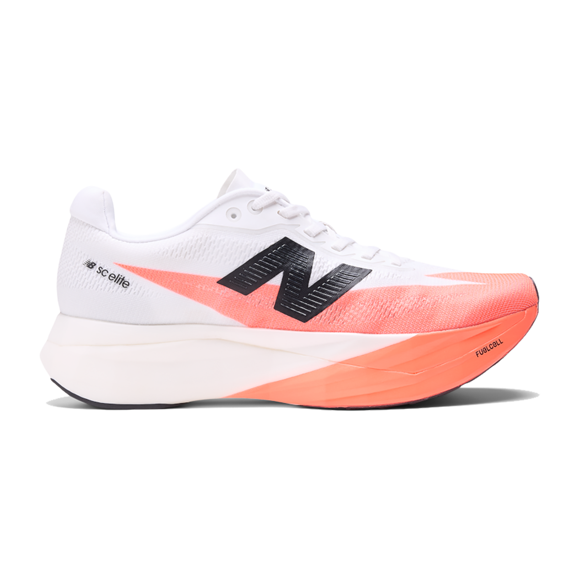 New Balance Fuel Cell SuperComp Elite V5 — Urgent Red — Size B — Width 5 — Front View