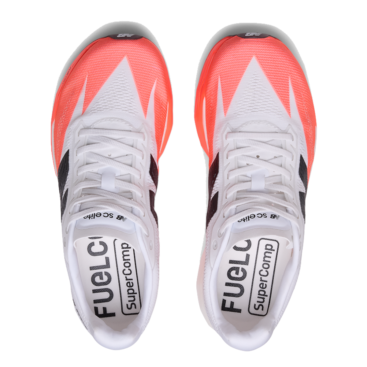 New Balance Fuel Cell SuperComp Elite V5 — Urgent Red — Size B — Width 5 — Back View