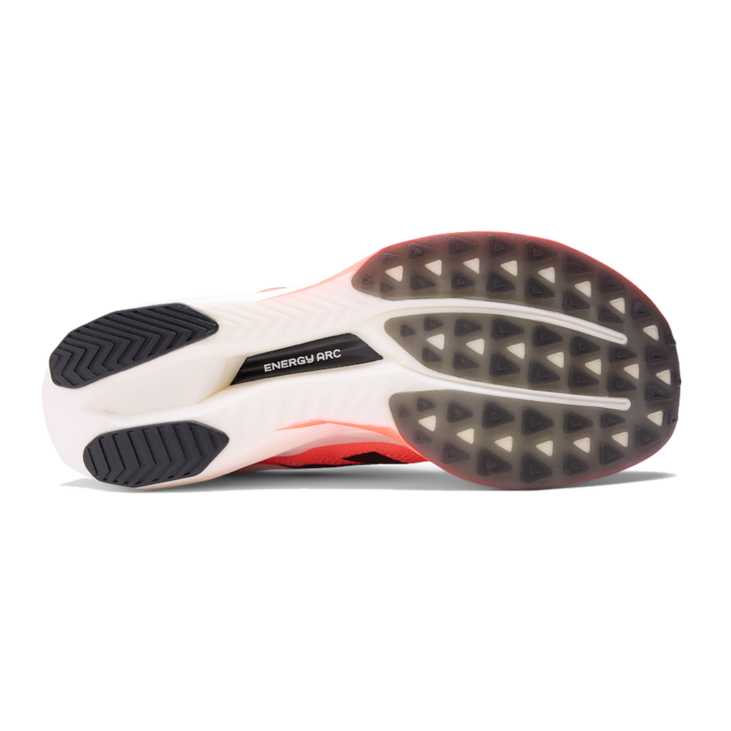 New Balance Fuel Cell SuperComp Elite V5 — Urgent Red — Size B — Width 5 — Top View