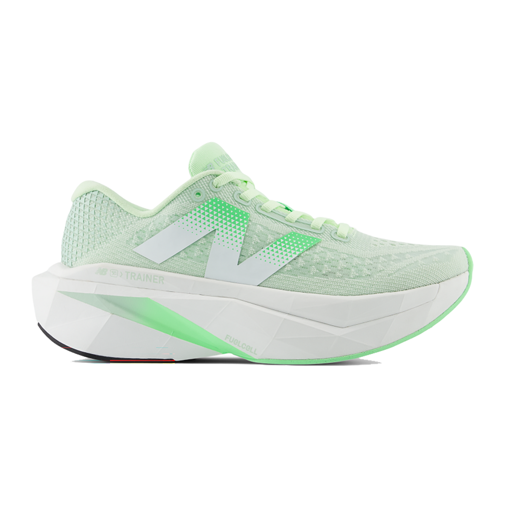 New Balance Fuel Cell SuperComp Trainer V3 — White — Size B — Width 6 — Front View