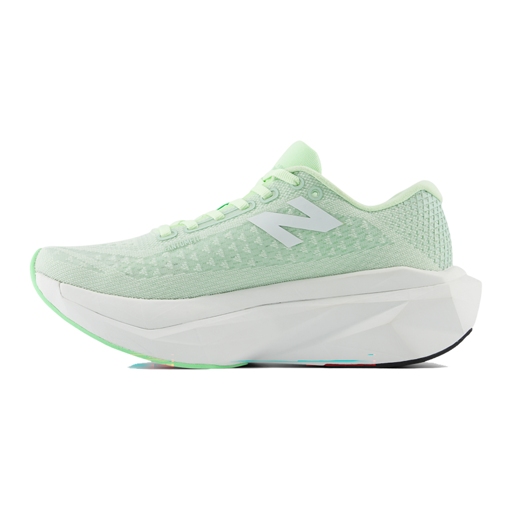 New Balance Fuel Cell SuperComp Trainer V3 — White — Size B — Width 6 — Side View