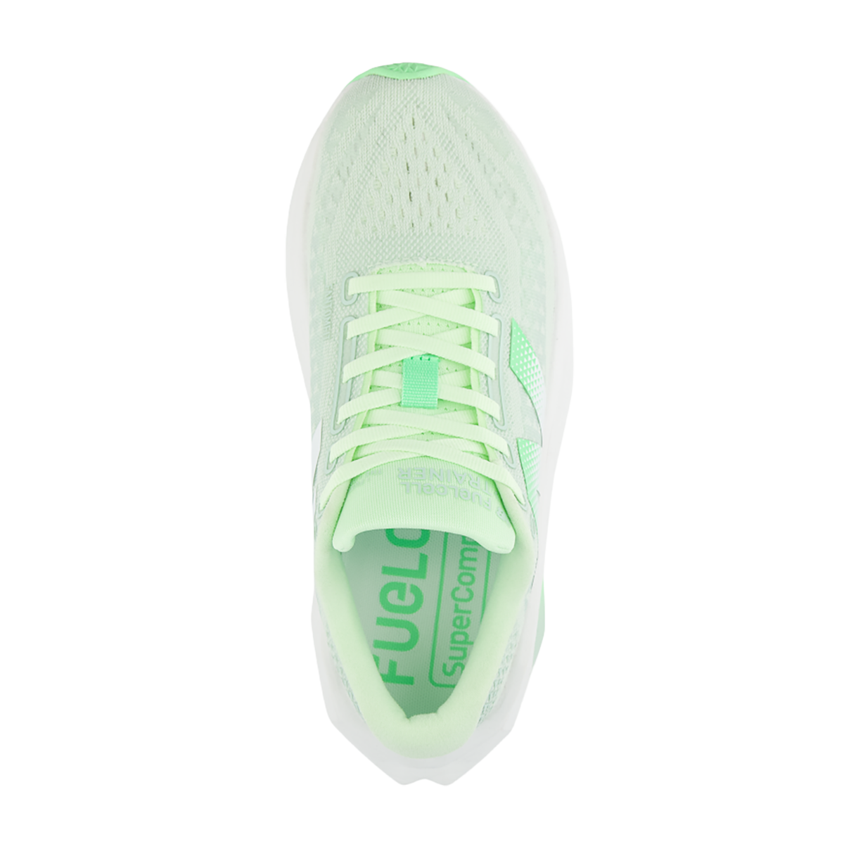New Balance Fuel Cell SuperComp Trainer V3 — White — Size B — Width 6 — Back View