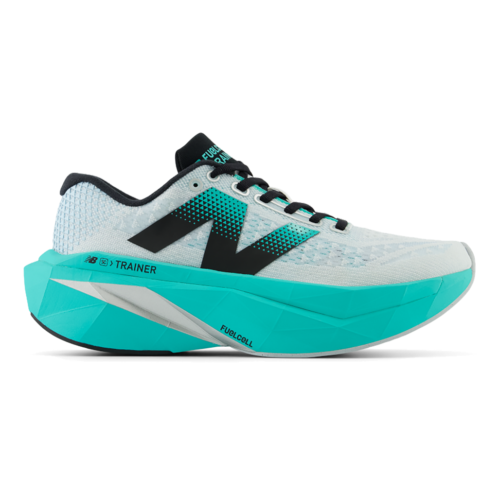 New Balance Fuel Cell SuperComp Trainer V3 — White — Size B — Width 6 — Detail View