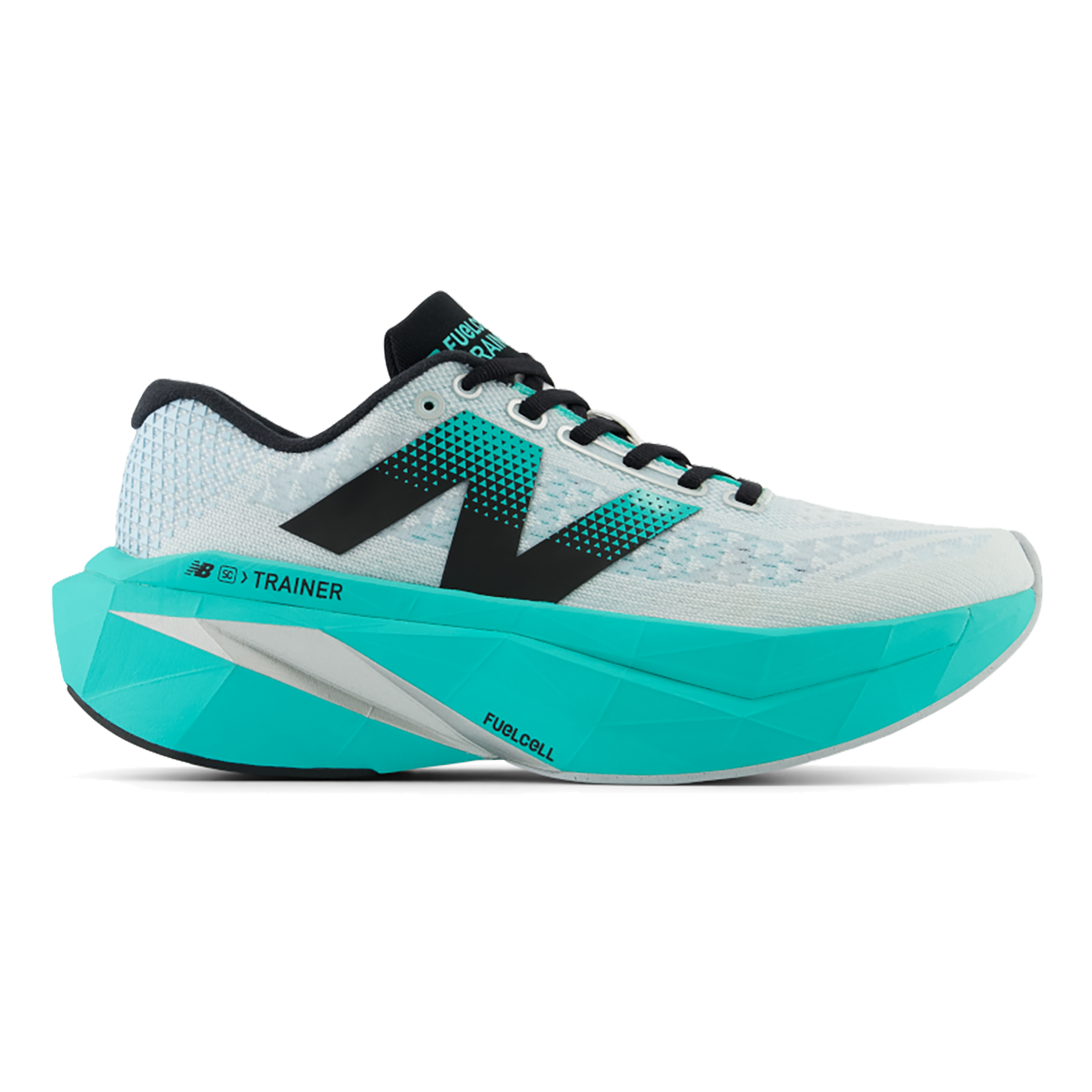New Balance Fuel Cell SuperComp Trainer V3 — White — Size B — Width 6 — Detail View