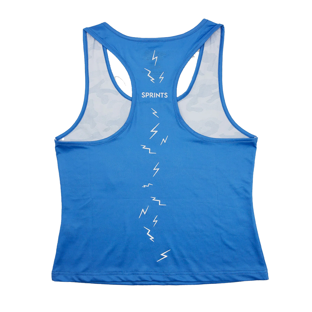 Sprints Drenched Sky Tankie — Blue — Size Small — Side View