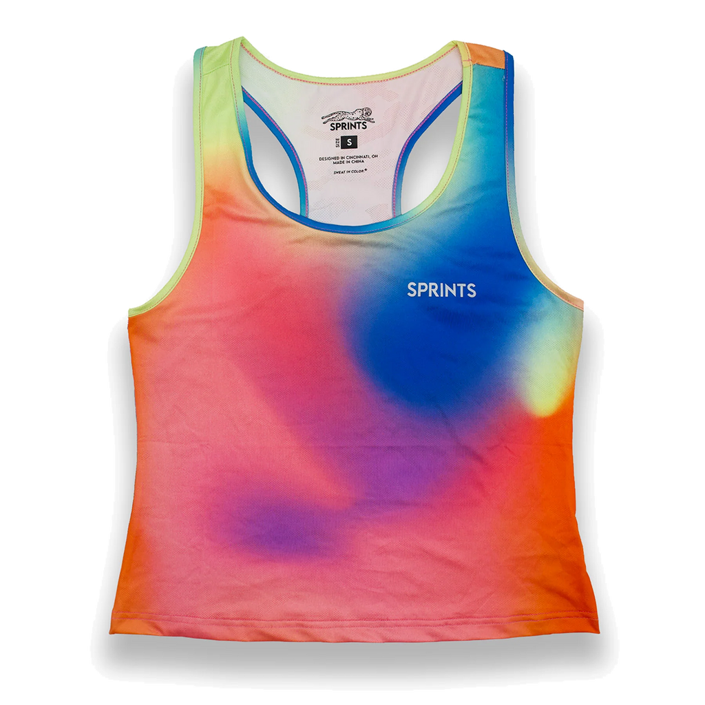 Sprints Skiddle Stratification Tankie — Pink — Size Small — Front View