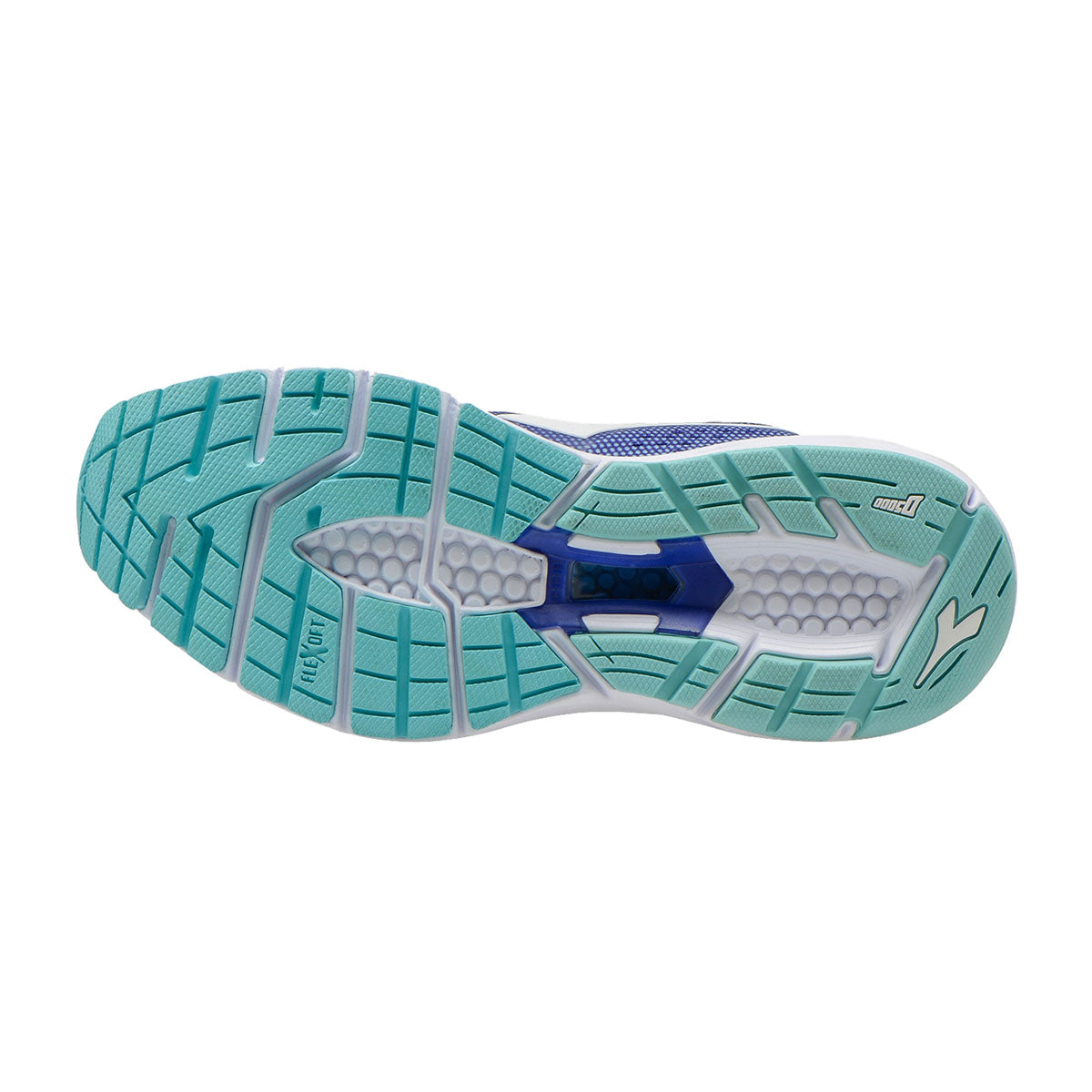 Diadora Mythos Blushield 3 — Frost Gray - Nine Iron — Size B — Width 6 — Top View