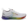 Brooks Levitate StealthFit 5 Love Moves — White - Oyster - Multi — Size B — Width 10.5 — Front View