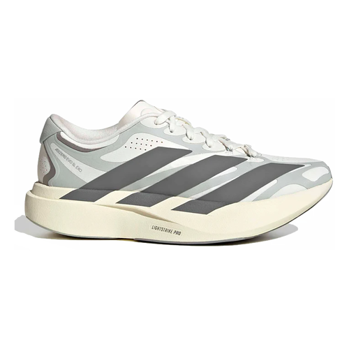 Adidas Adizero Evo SL EXO — Solar Turbo - Iron Met - Grey One — Size B — Width 7 — Front View