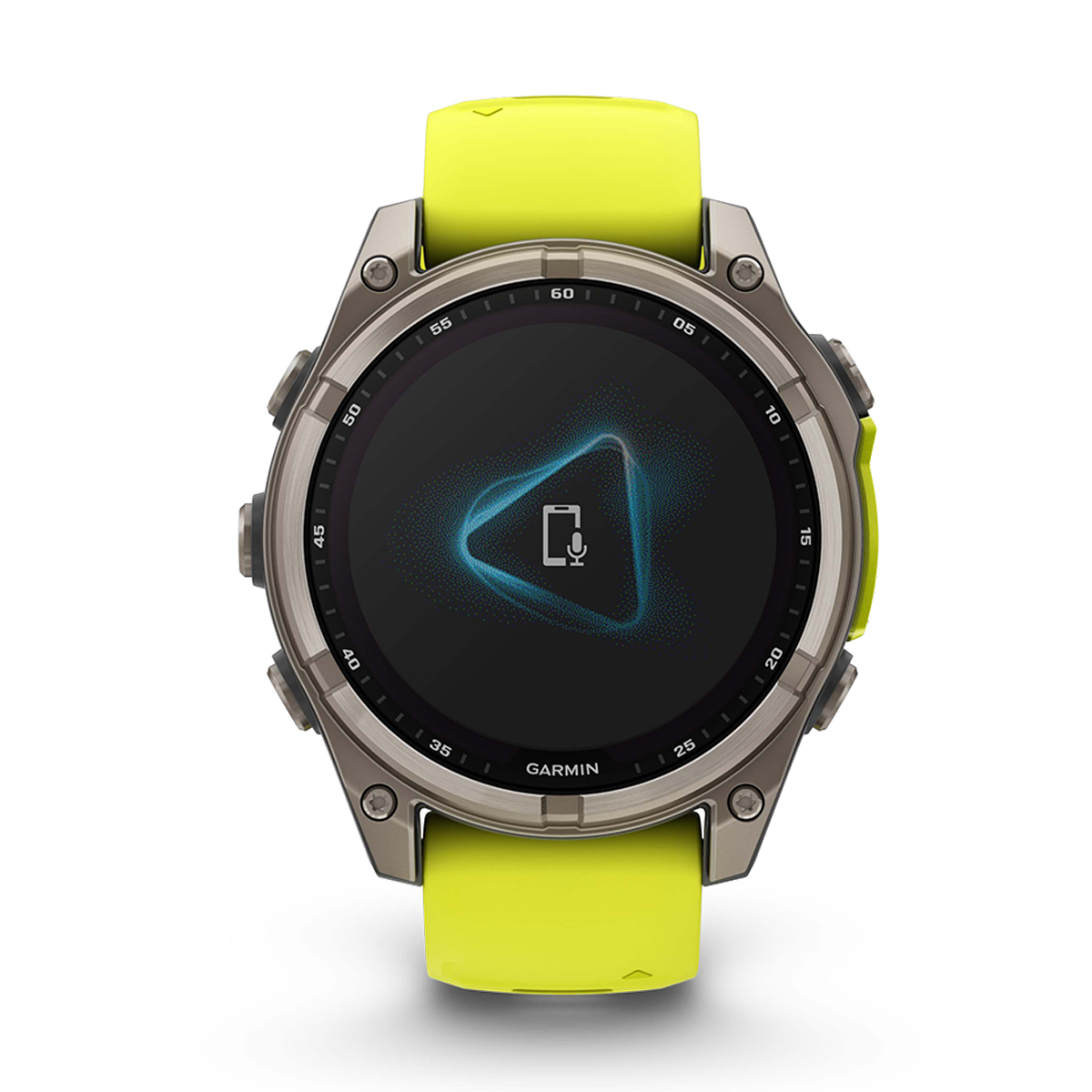 Garmin Fenix 8 Solar — Titanium Amp Yellow - Graphite — Size 51 mm — Alternate View 18
