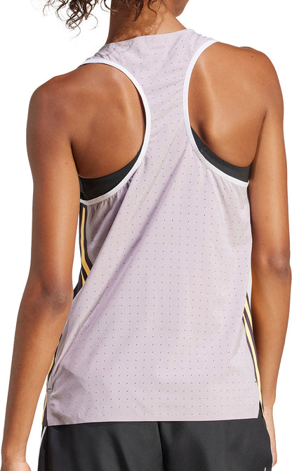 adidas Adizero Promo Womens Running Vest Tank Top - Purple