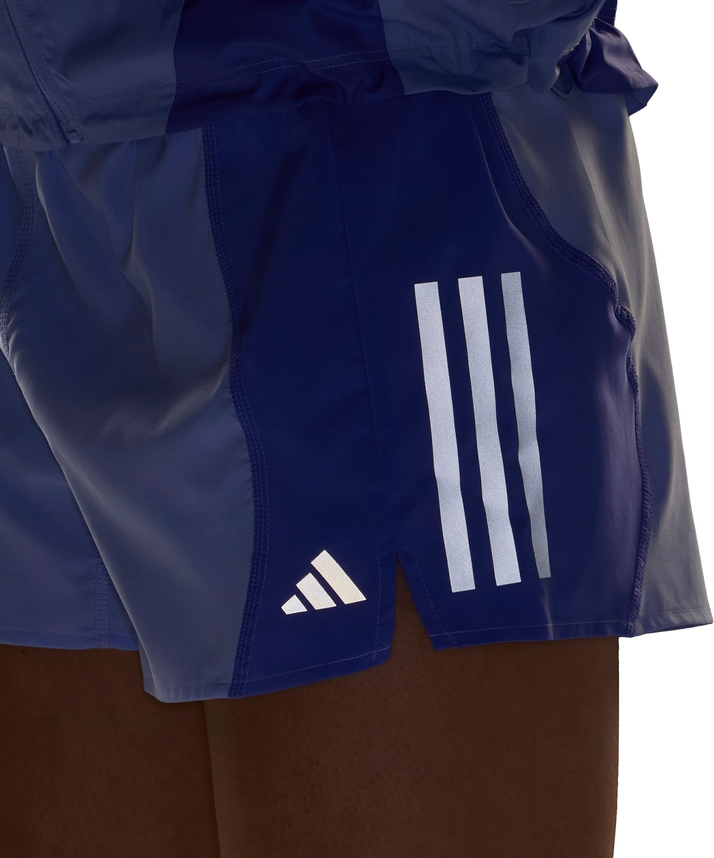 adidas Own The Run 3 Inch Womens Running Shorts - Blue
