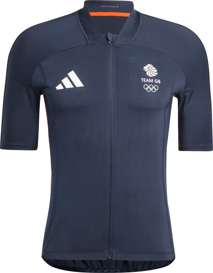 adidas Team GB Short Sleeve Mens Cycling Jersey - Blue