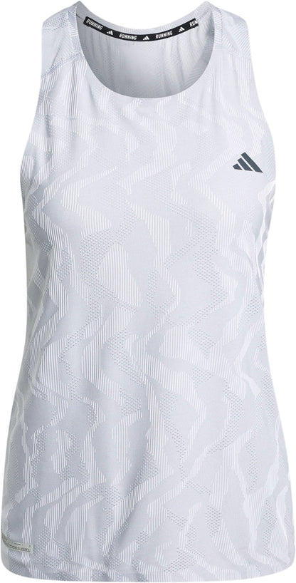 adidas Ultimate AIRCHILL Engineered Womens Running Vest Tank Top - Grey