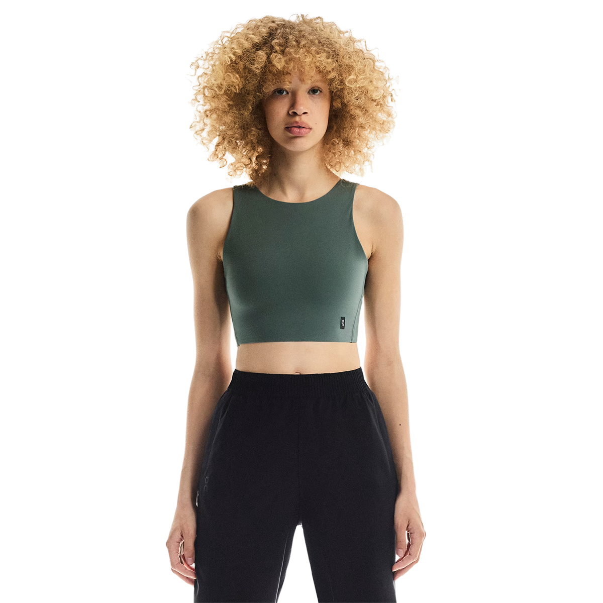 ON Core 2-in-1 Crop — Chambray — Size XSmall — Lifestyle View