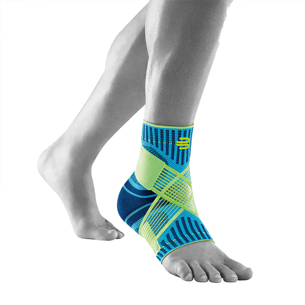 Bauerfeind Sports Ankle Support — Black — Size L - Left — Back View