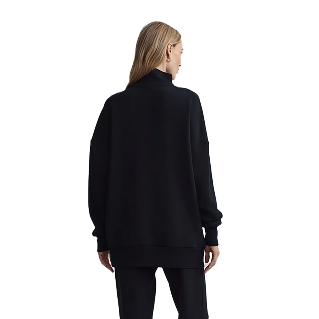 Varley Masie Longline Sweat — Black — Size XSmall — Back View