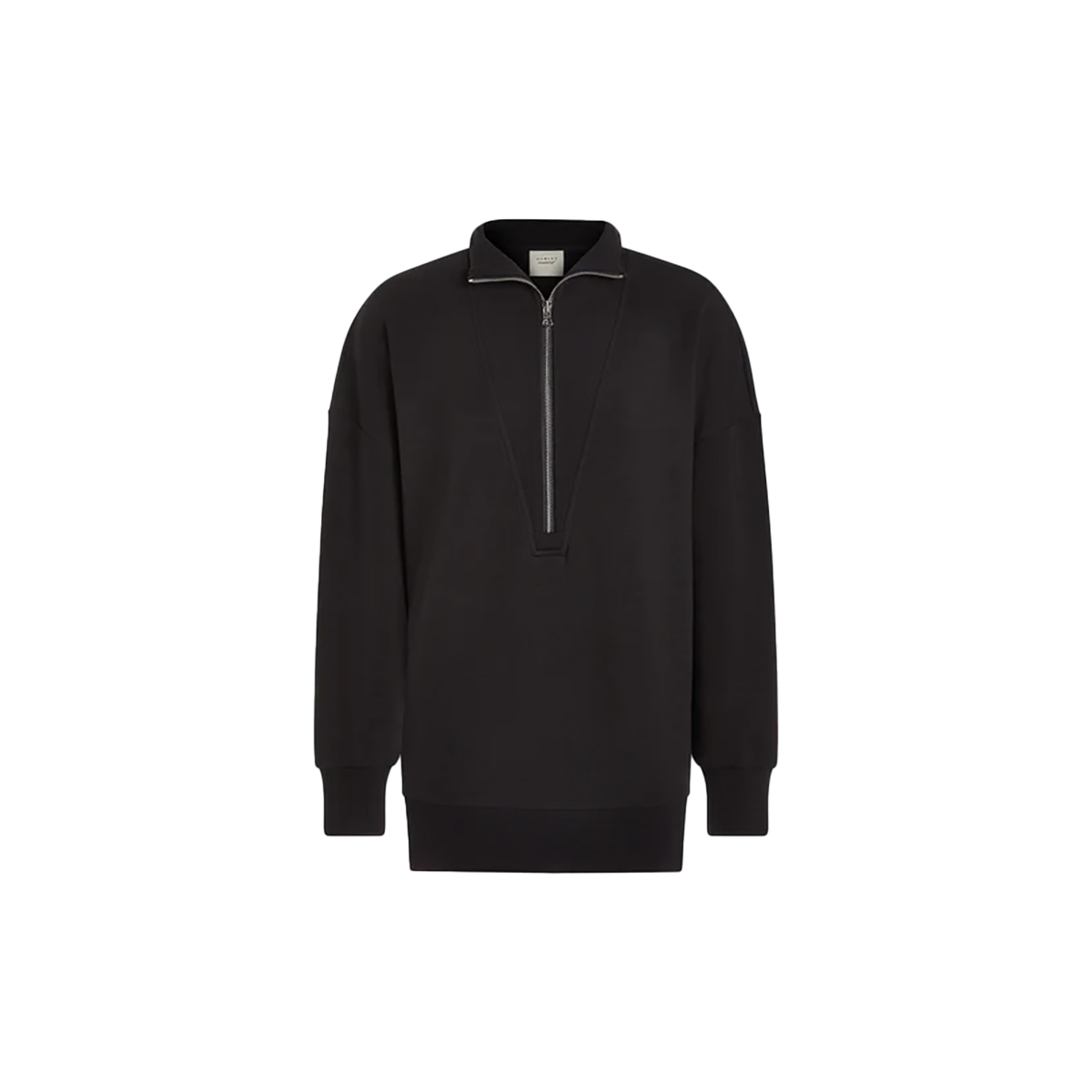 Varley Masie Longline Sweat — Black — Size XSmall — Detail View