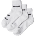 Brooks Run-In Quarter 3-Pack — White - Brooks — Size Small — Front View