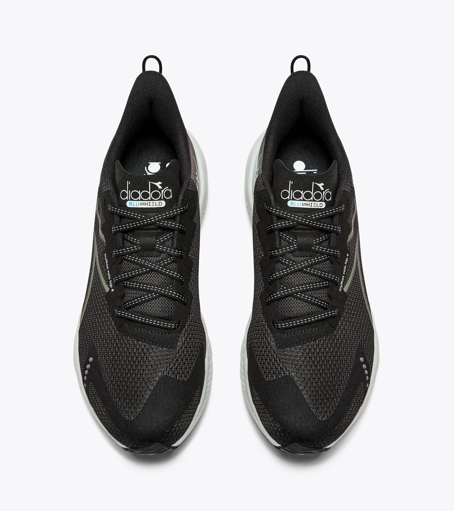 Diadora Mythos Blushield Volo 4 HIP — Black - White — Size D — Width 10 — Detail View