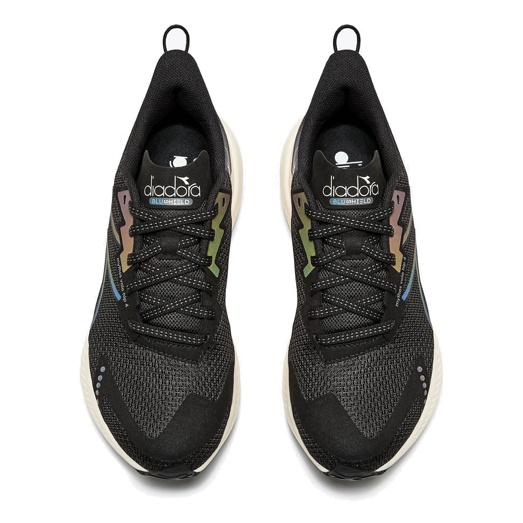 Diadora Mythos Blushield Volo 4 HIP — Black - White — Size B — Width 10 — Detail View