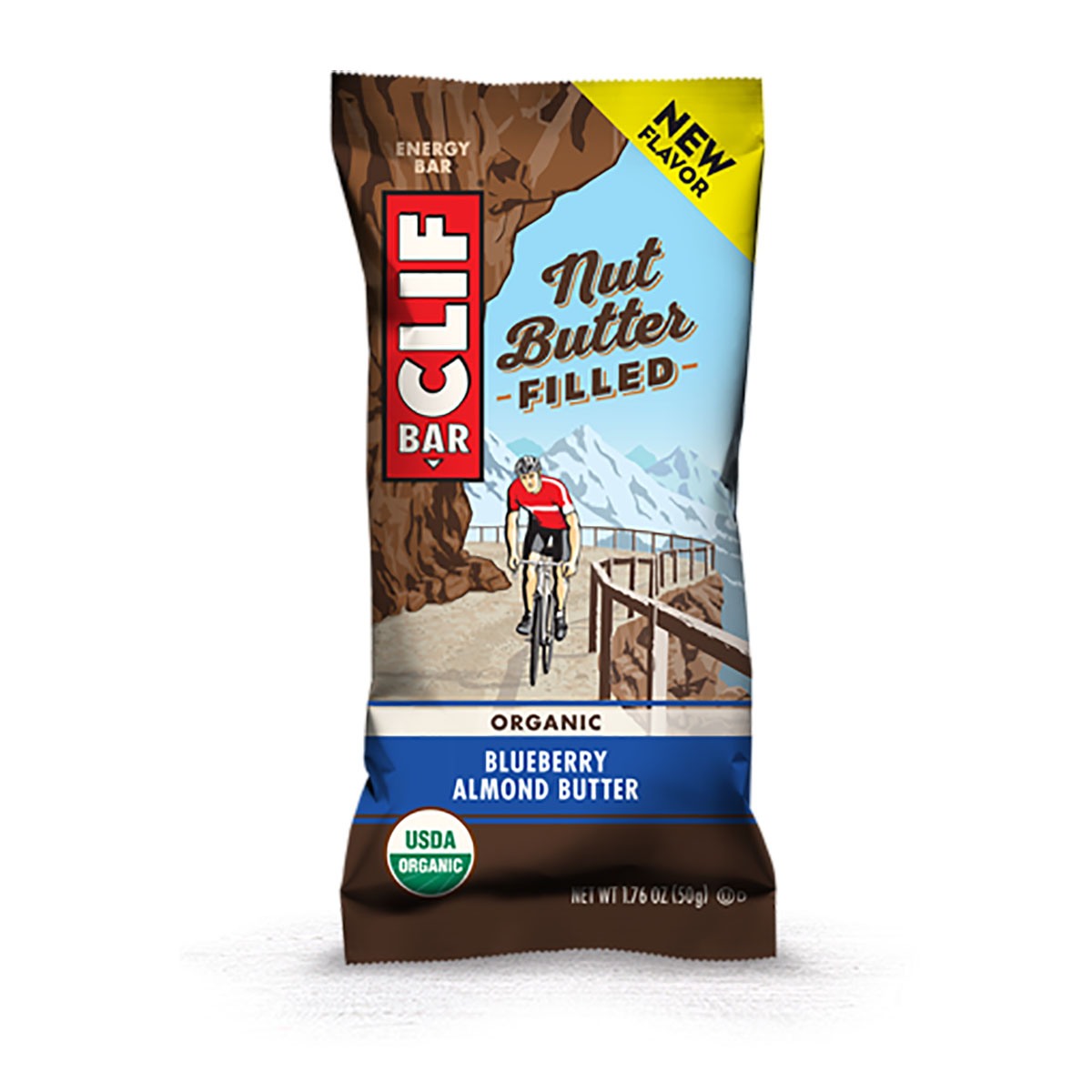 Clif Nut Butter Filled Bar — Chocolate Peanut Butter — Size Single — Side View