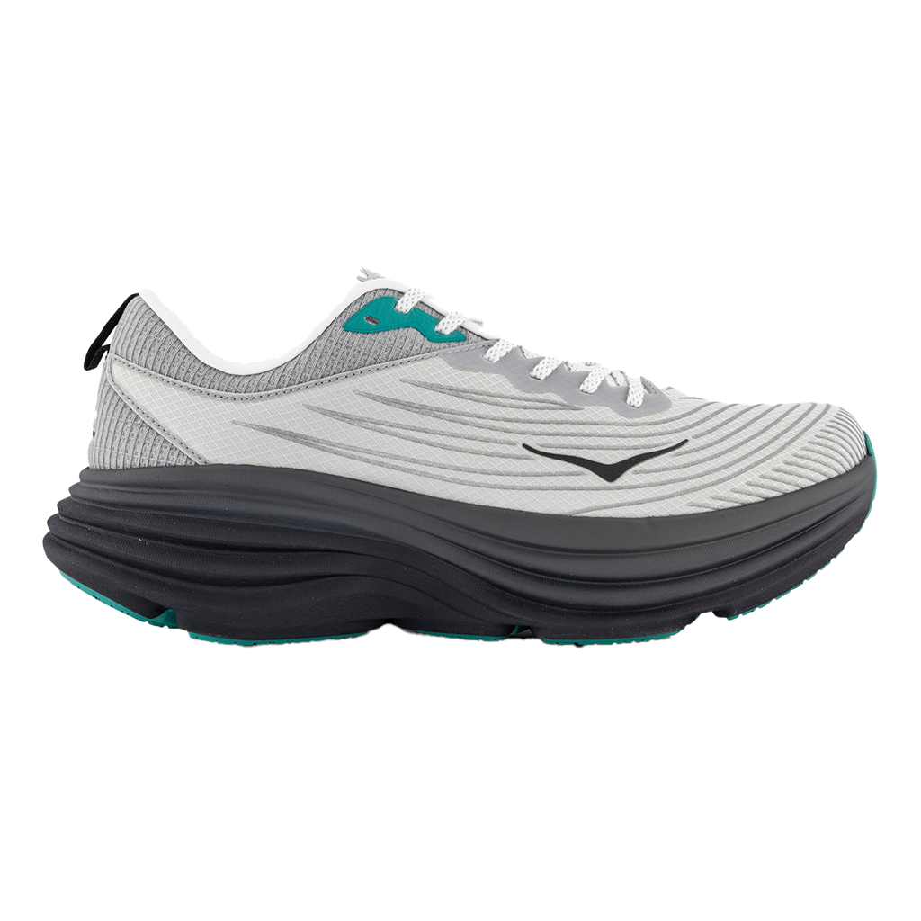 Hoka Bondi 8 TS — Harbor Mist - Black B — Size D — Width 5.5 M / 6.5 W — Front View
