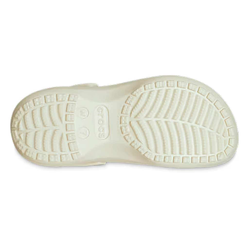 Crocs Classic Platform Clog — Bone — Size B — Width 10 — Detail View