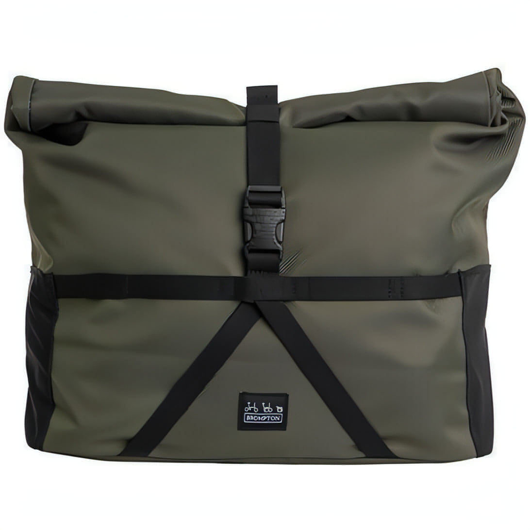 Brompton Borough Medium Roll Top Cycling Bag - Green