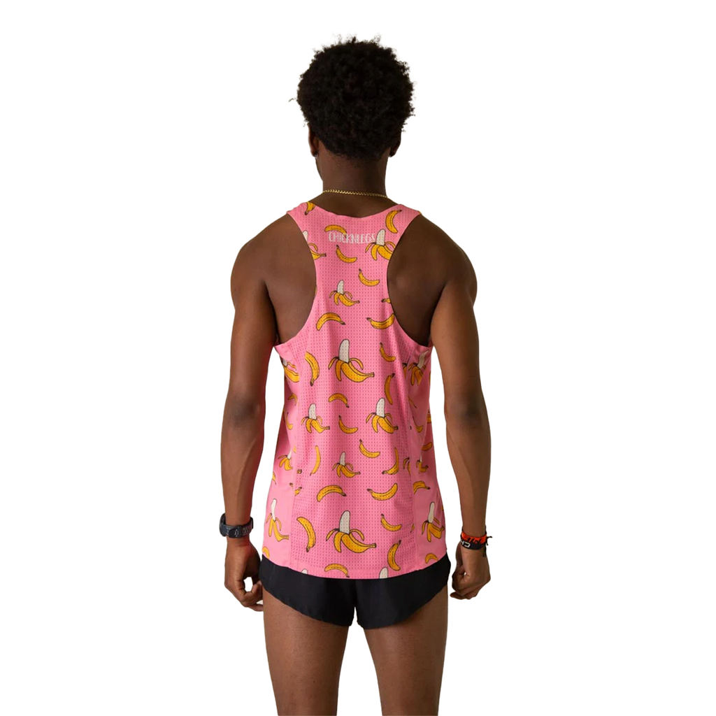 ChicknLegs Preformance Singlet Pink Bananas — Pink Bananas — Size XSmall — Back View
