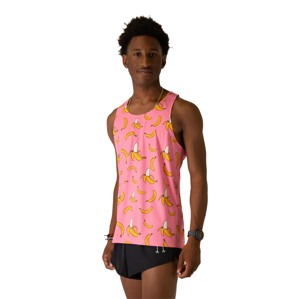 ChicknLegs Preformance Singlet Pink Bananas — Pink Bananas — Size XSmall — Side View