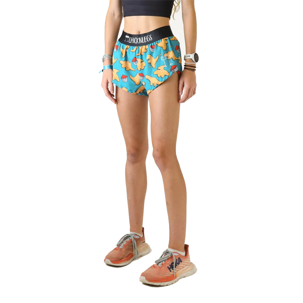 ChicknLegs 1.5" Split Shorts — Dino Nuggets — Size Large — Back View
