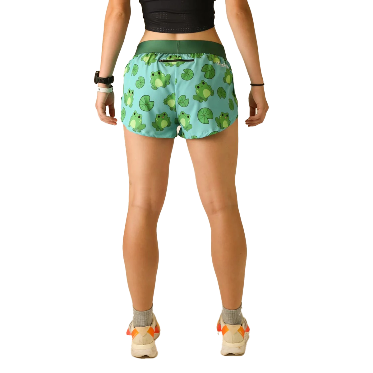 ChicknLegs 1.5" Split Short — Frogs — Size Large — Back View