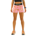 ChicknLegs 3" Compression Shorts Pink Bananas — Pink Bananas — Size XSmall — Front View