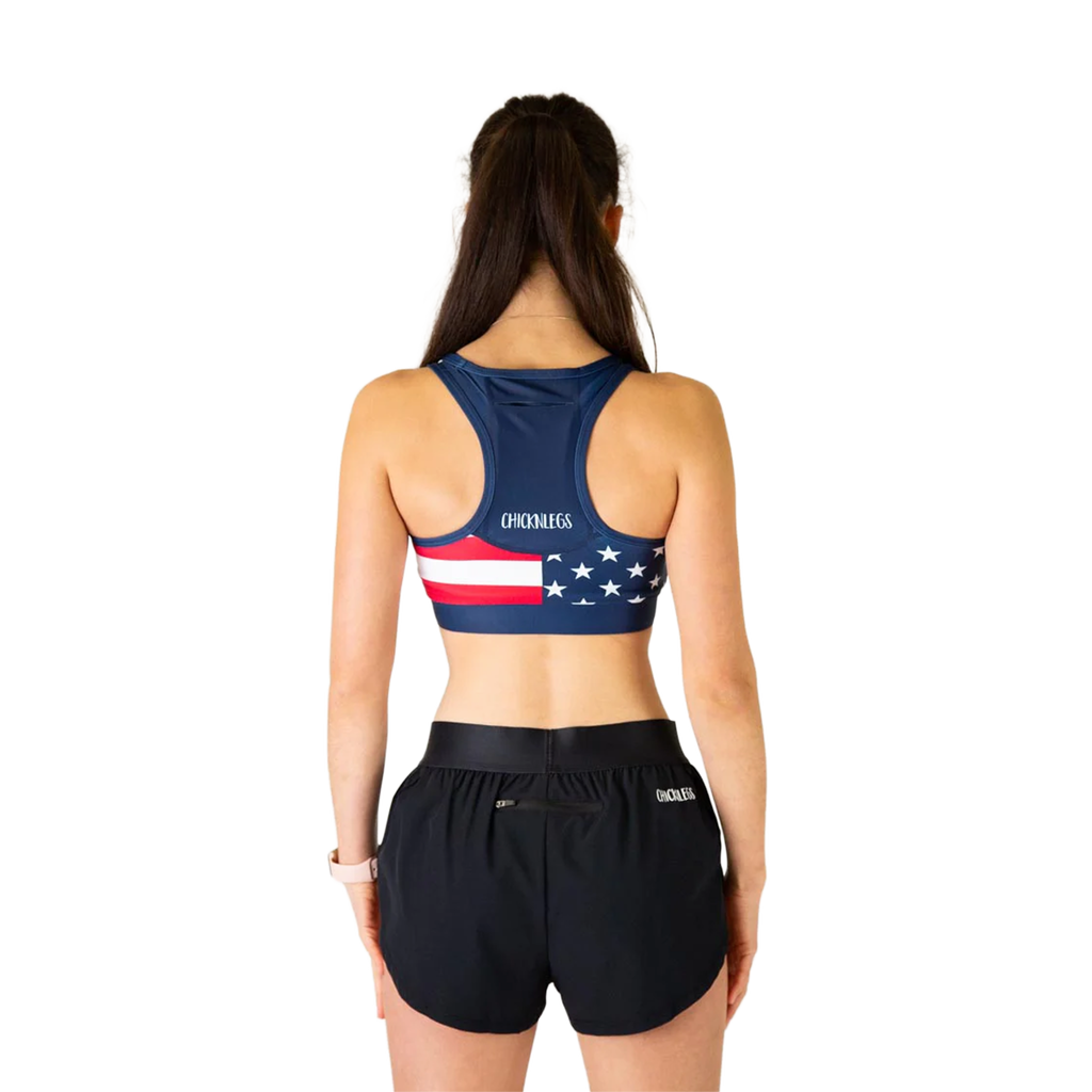 ChicknLegs OG Sports Bra — Dino Nuggets — Size XSmall — Top View