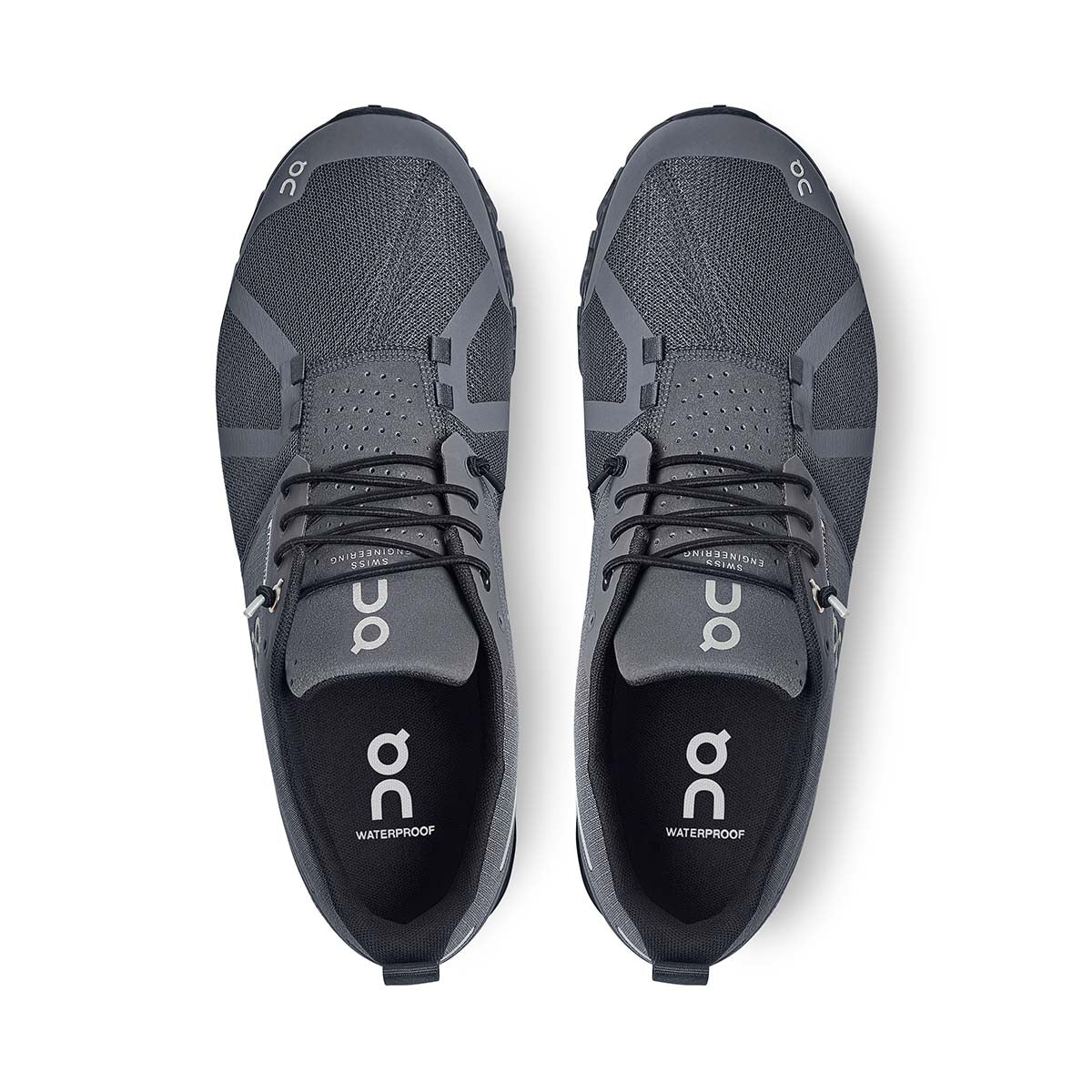 ON Cloud Waterproof — Black - Lunar — Size D — Width 10.5 — Top View
