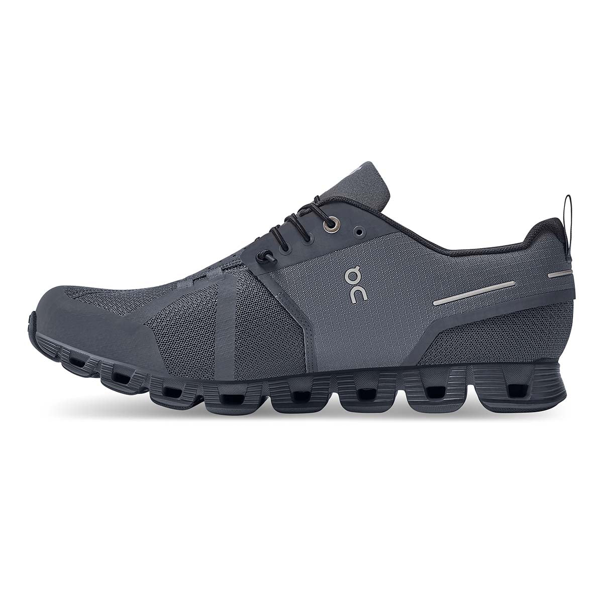 ON Cloud Waterproof — Black - Lunar — Size D — Width 10.5 — Back View