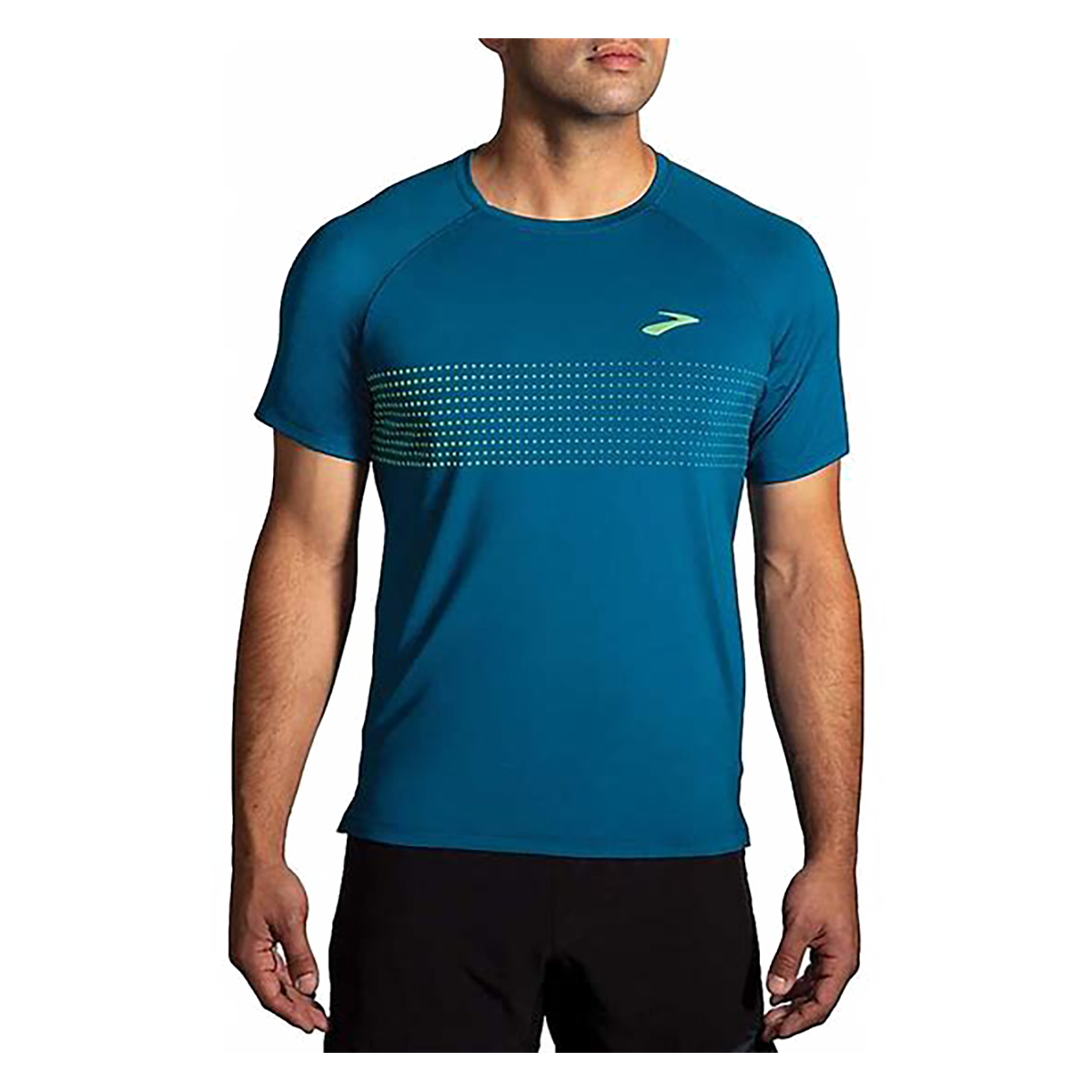 Brooks Atmosphere Short Sleeve 2.0 — Spring Break - Navy — Size Small — Top View