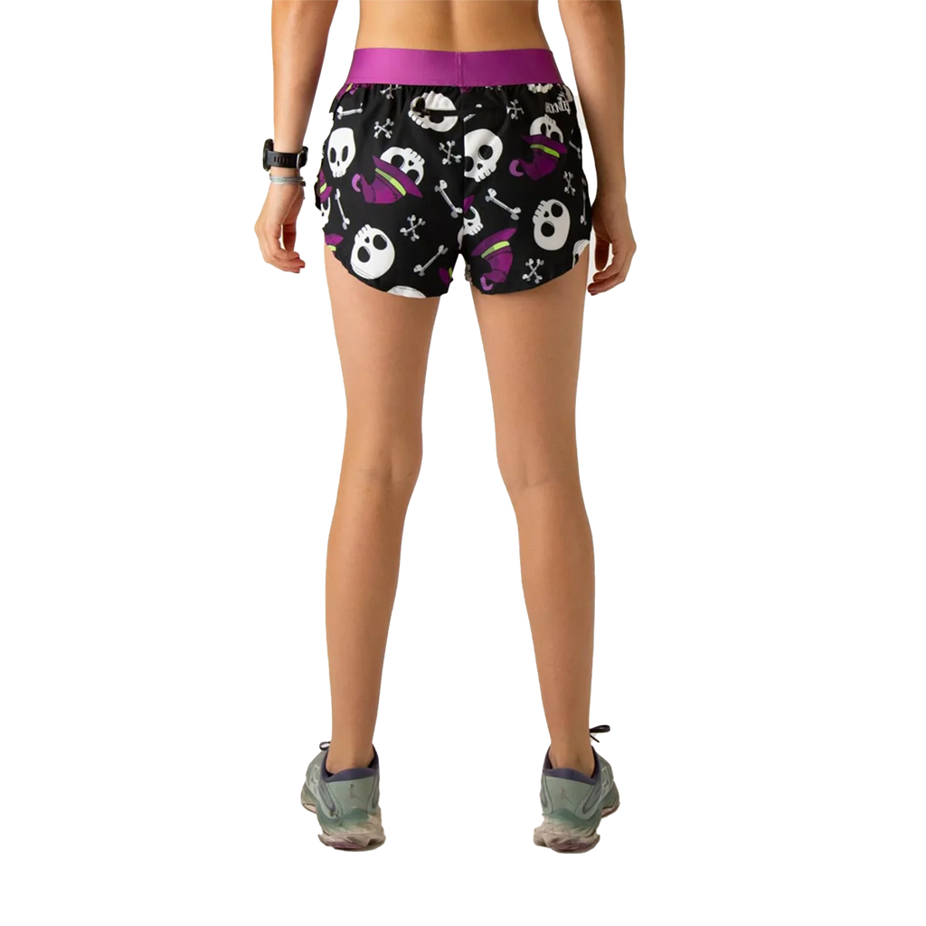 ChicknLegs 1.5" Split Short — Skulls — Size Large — Side View