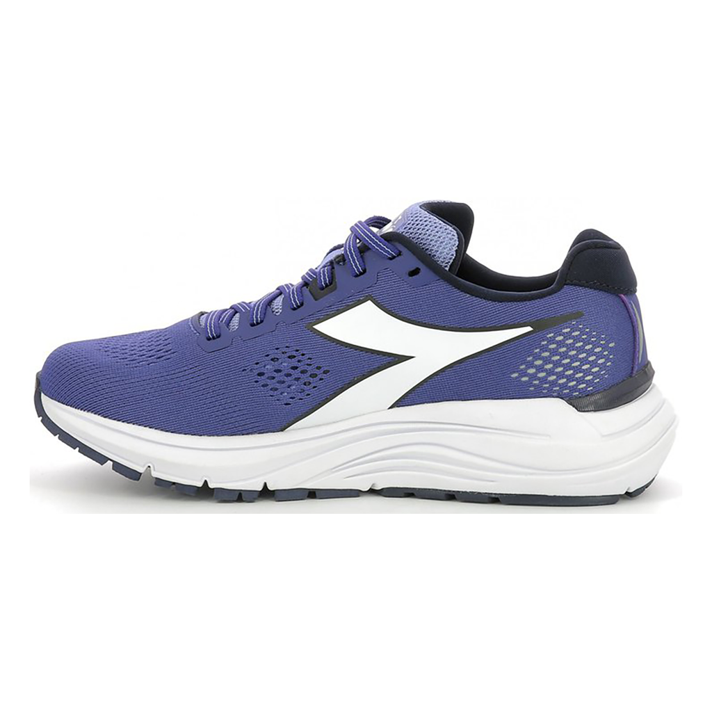 Diadora Mythos Blushield 7 Vortice — Navy Blue - White - Deep Periwinkle — Size B — Width 10 — Back View