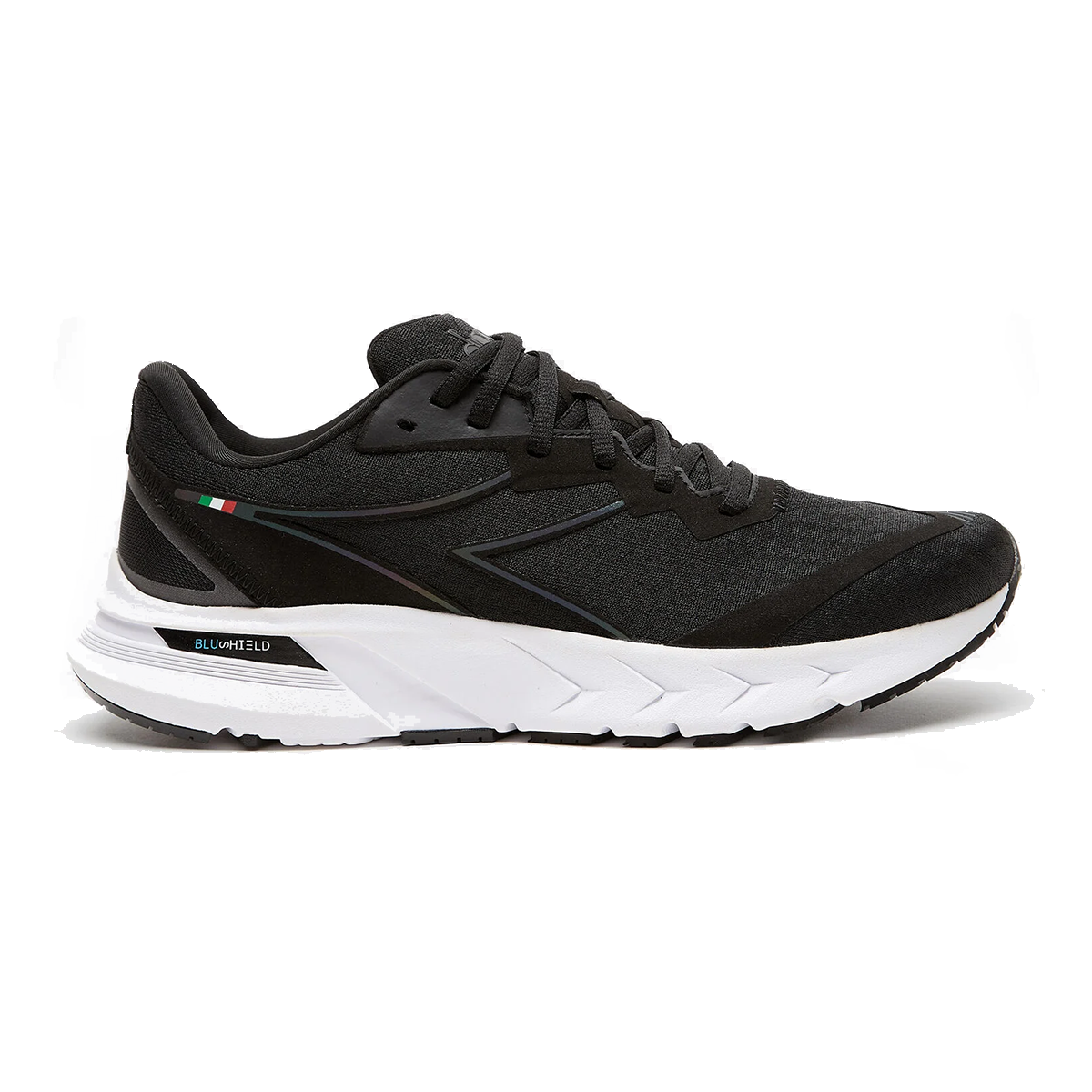 Diadora Mythos Blushield Volo 2 HIP — Black - Black — Size D — Width 10 — Front View