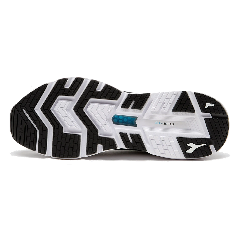 Diadora Mythos Blushield Volo 2 HIP — Black - Black — Size B — Width 10 — Back View