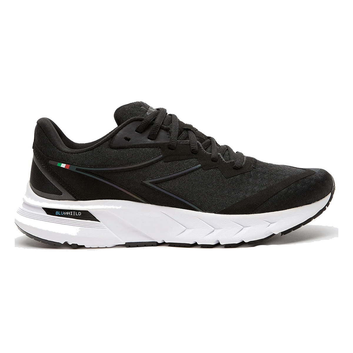 Diadora Mythos Blushield Volo 2 HIP — Black - Black — Size B — Width 10 — Front View