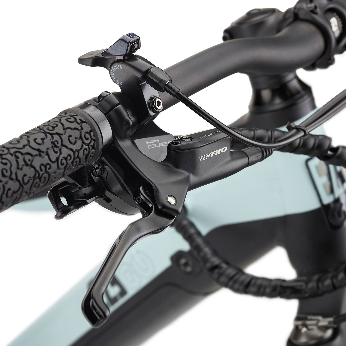 Ezego Trail Destroyer II Electric Mountain Bike - Ice Blue