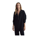 Varley Masie Longline Sweat — Black — Size XSmall — Front View
