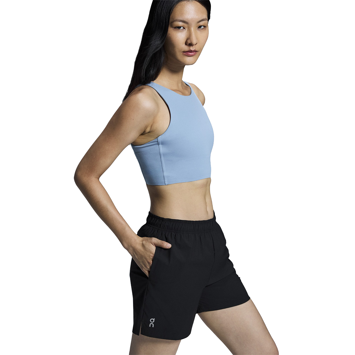 ON 5" Core Shorts — Black — Size XSmall — Back View