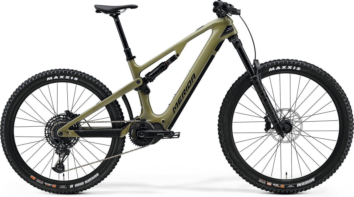 Merida eOne-Sixty 6000 Electric Full Suspension Mountain Bike 2024 - Green
