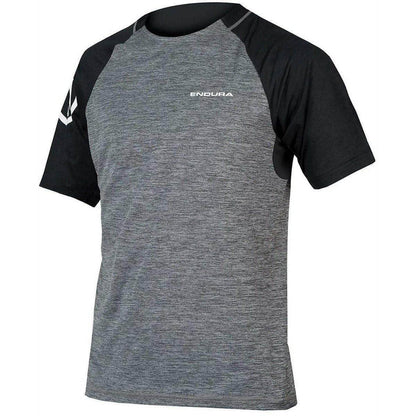Endura SingleTrack Short Sleeve Mens Cycling Jersey - Grey