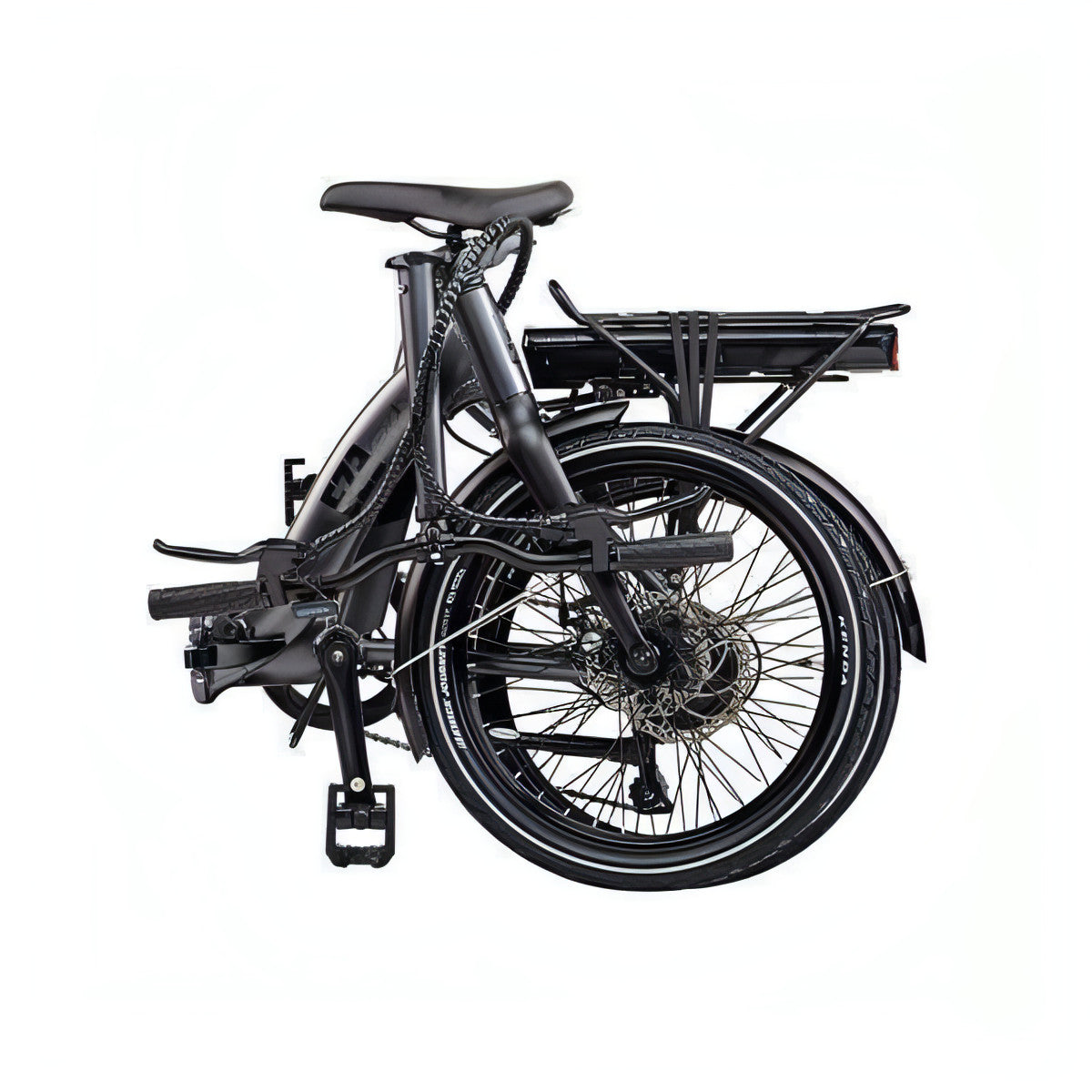Ezego Fold LS Electric Folding Bike - Grey