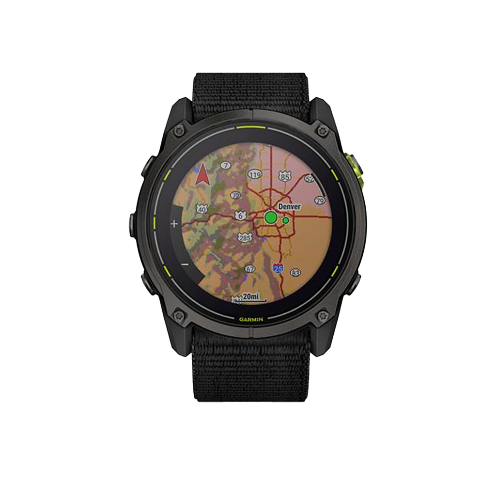 Garmin Enduro 3 — Black — Back View